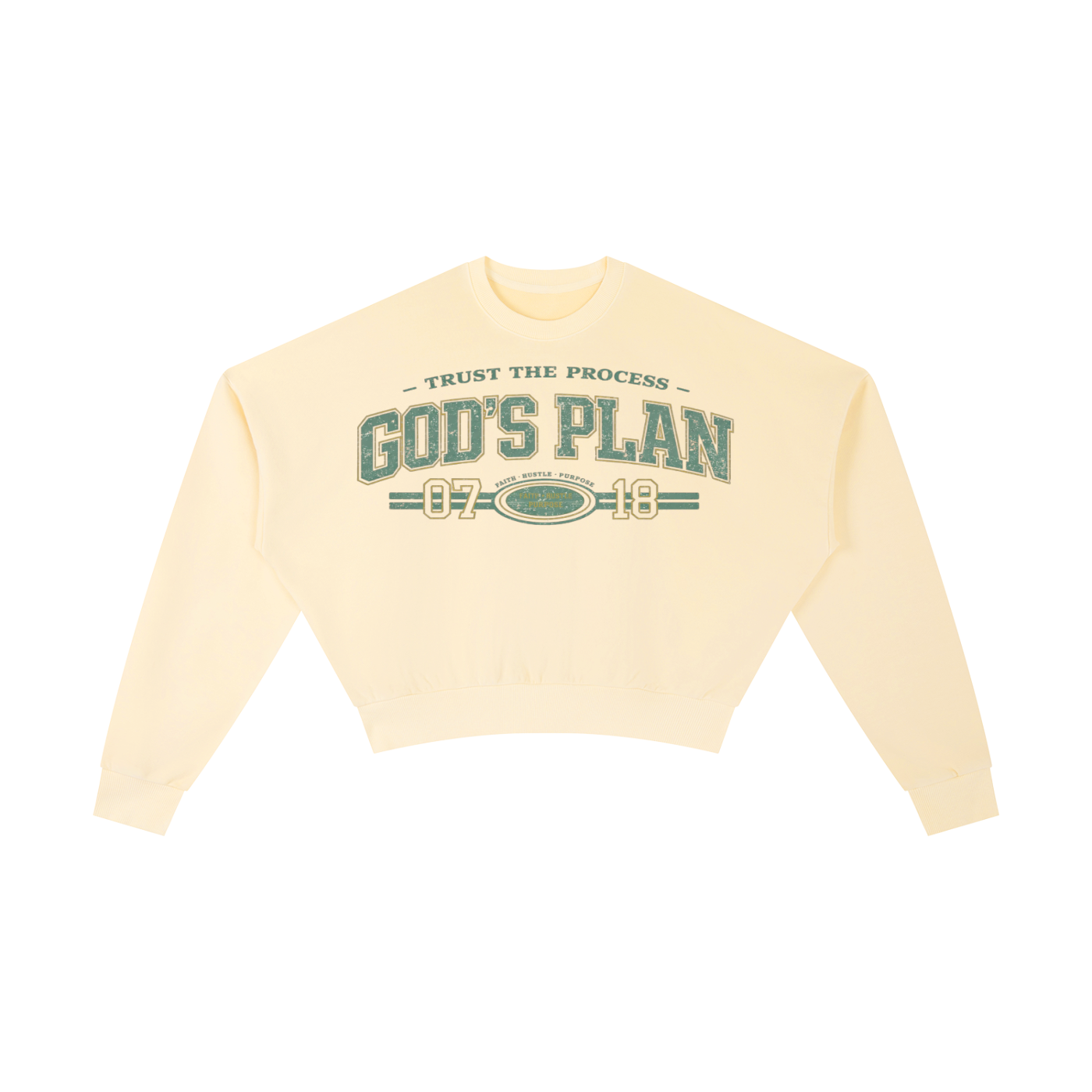 Vintage Washed Cropped Sweatshirt