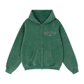 Zip-Through Boxy Fleece Hoodie