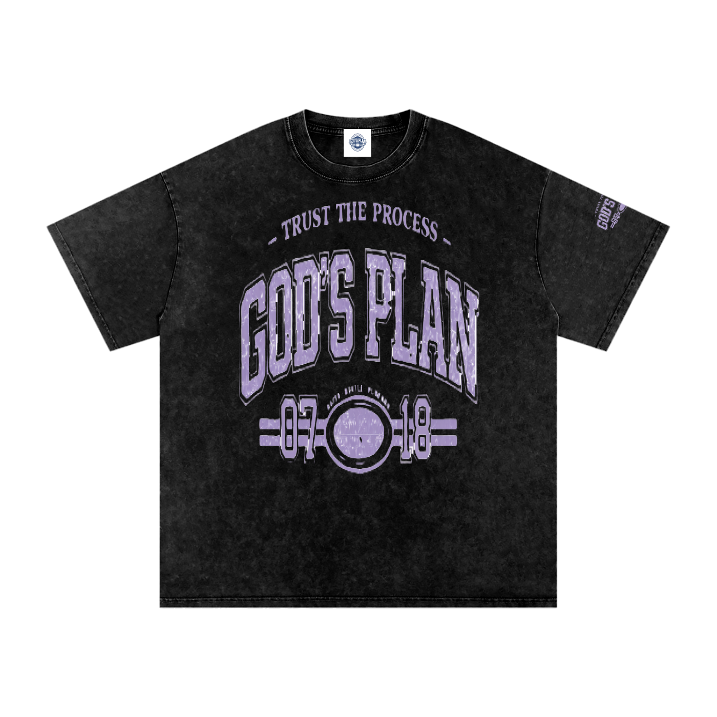 Snow Washed Oversized Cotton T-Shirt