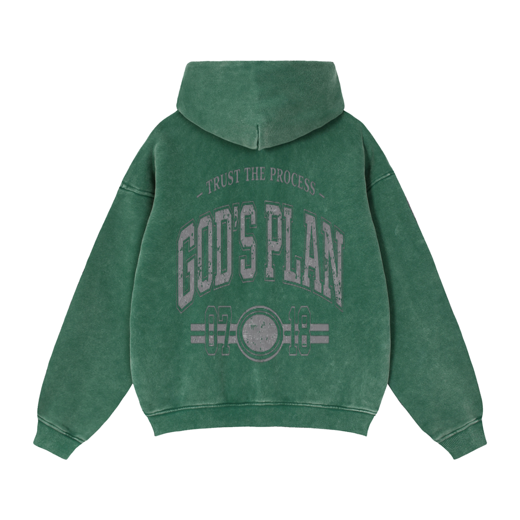 Zip-Through Boxy Fleece Hoodie